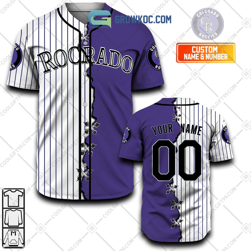 Colorado Rockies MLB Personalized Mix Baseball Jersey Unisex T-shirt, Sweatshirt, Hoodie, Long Sleeve Tee - T-Shirt, Sweatshirt, Hoodie