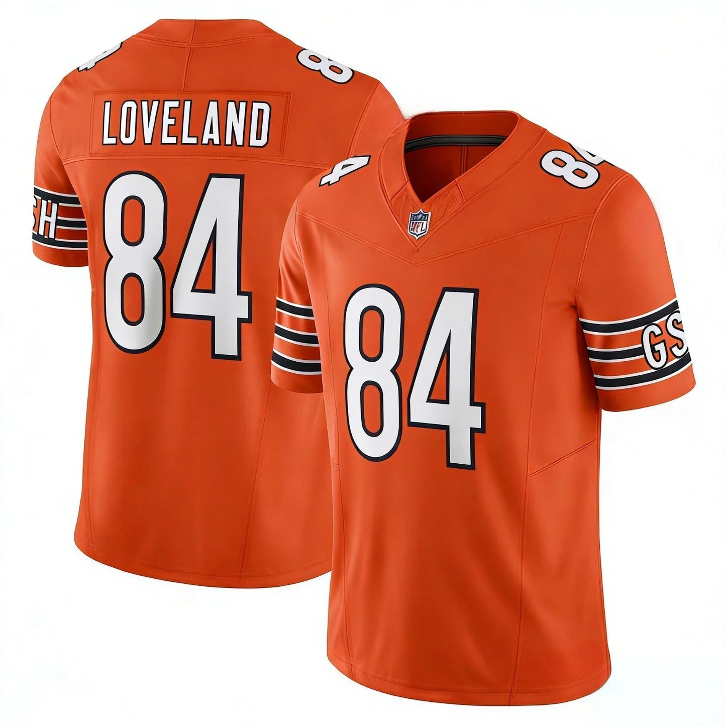 Colston Loveland Chicago Bears Jersey - Orange football jersey product view 1