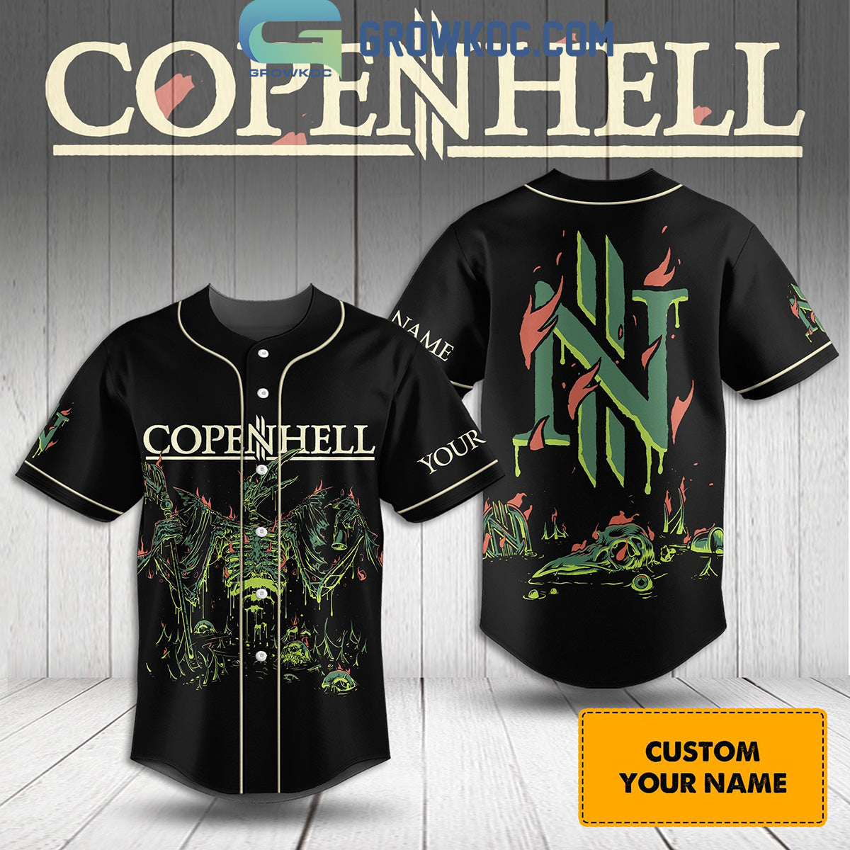 Copenhell Music Love Fan Personalized Baseball Jersey Unisex T-shirt, Sweatshirt, Hoodie, Long Sleeve Tee - T-Shirt, Sweatshirt, Hoodie