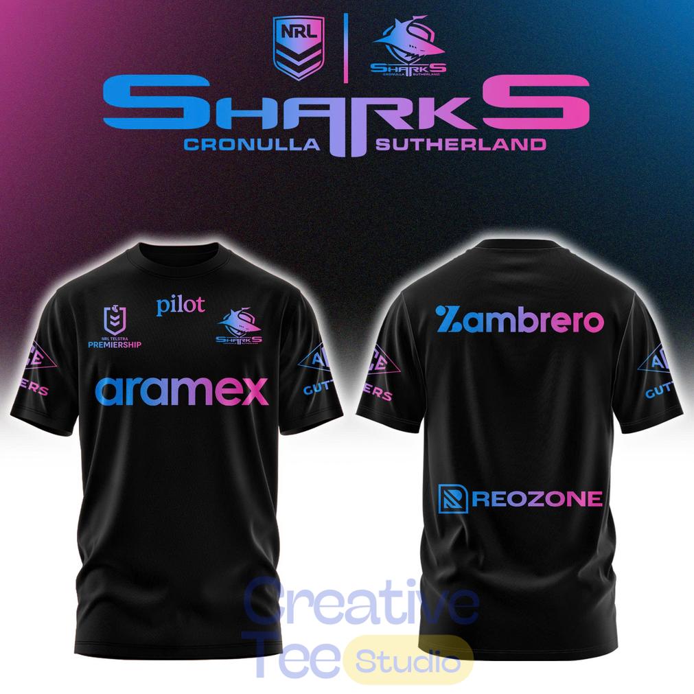 Cronulla Sharks Mens Las Vegas Warm Up Limited Edition Tee Hoodie Unisex T-shirt, Sweatshirt, Hoodie, Long Sleeve Tee - T-Shirt, Sweatshirt, Hoodie