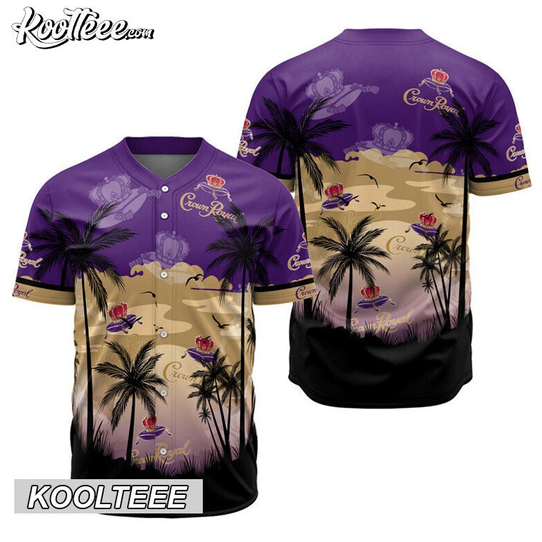 Crown Royal Coconut Trees Baseball Jersey Unisex T-shirt, Sweatshirt, Hoodie, Long Sleeve Tee - T-Shirt, Sweatshirt, Hoodie