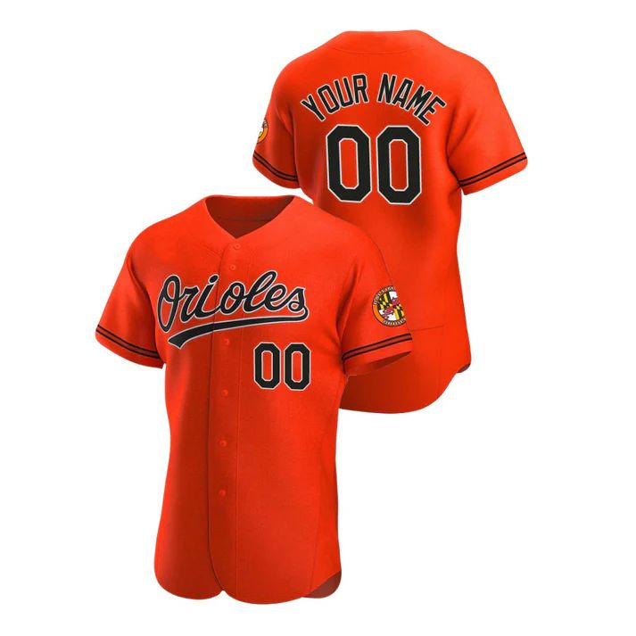 Custom Baltimore Orioles Game Orange Stitched Jerseys Baseball Jerseys baseball jersey product view 1