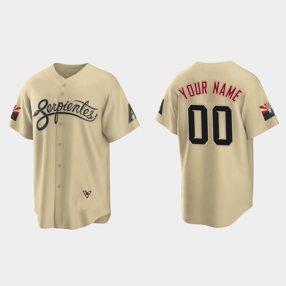 Custom 2022 Baseball Jerseys A.Diamondback Gold Stitched City Connect Jersey baseball jersey product view 1
