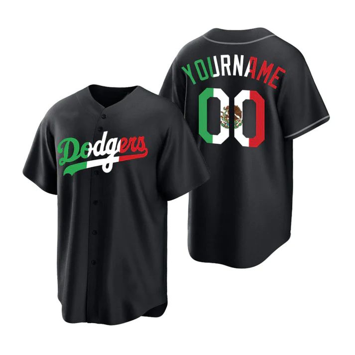 Custom Los Angeles Dodgers Black Fashion Stitched Jerseys Men Youth Women Letter And Numbers Birthday Gift Baseball Jerseys baseball jersey product view 1