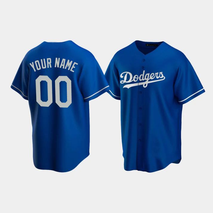 Custom Los Angeles Dodgers Royal Stitched Jerseys Baseball Jerseys baseball jersey product view 1