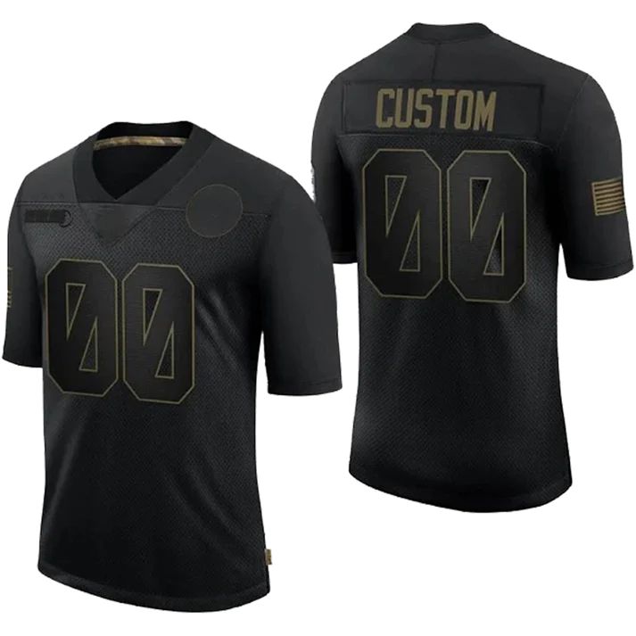 Custom B.Ravens 32 Team Stitched Black Limited 2020 Salute To Service Jerseys Stitched American Football Jerseys football jersey product view 1