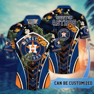 Customized Houston Astros MLB Flower Summer Tropical Hawaiian Shirt, Houston Astros Hawaiian Shirt - T-Shirt, Sweatshirt, Hoodie