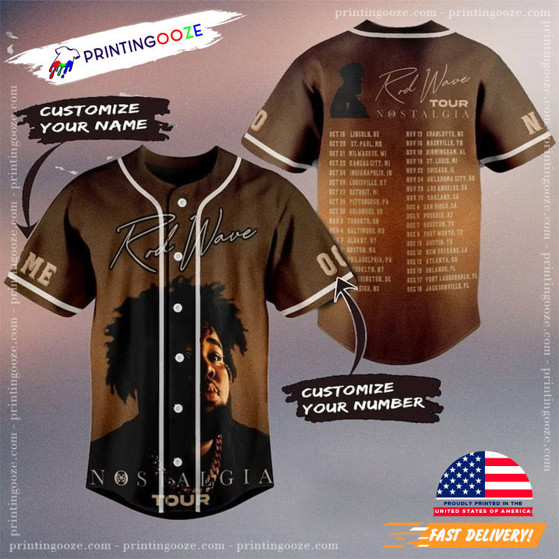 Customized Rod Wave Album Baseball Jersey Unisex T-shirt, Sweatshirt, Hoodie, Long Sleeve Tee - T-Shirt, Sweatshirt, Hoodie