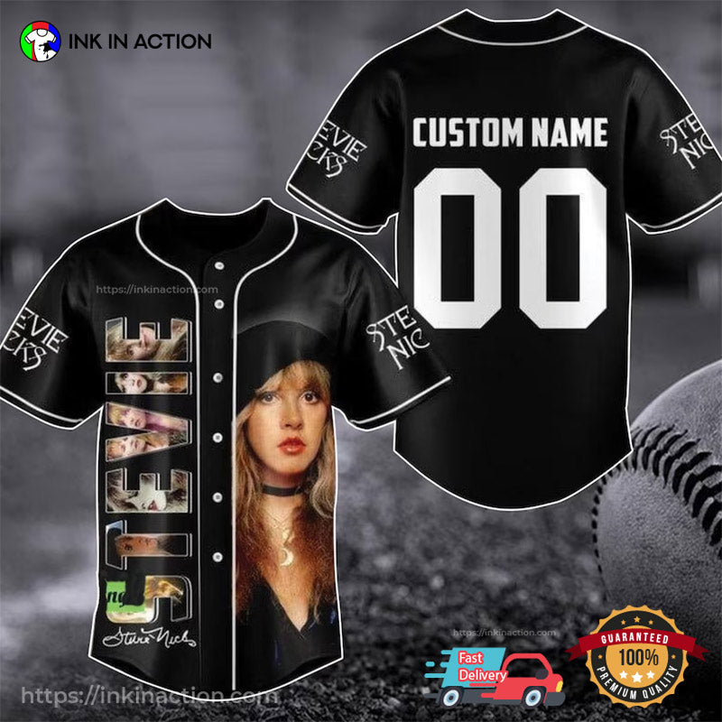 Customized Fleetwood Stevie Nicks Baseball Jersey Unisex T-shirt, Sweatshirt, Hoodie, Long Sleeve Tee - T-Shirt, Sweatshirt, Hoodie