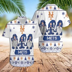 Cute Gnomes Mets Hawaiian Shirt, MLB Hawaiian Shirt Unisex T-shirt, Sweatshirt, Hoodie, Long Sleeve Tee - T-Shirt, Sweatshirt, Hoodie