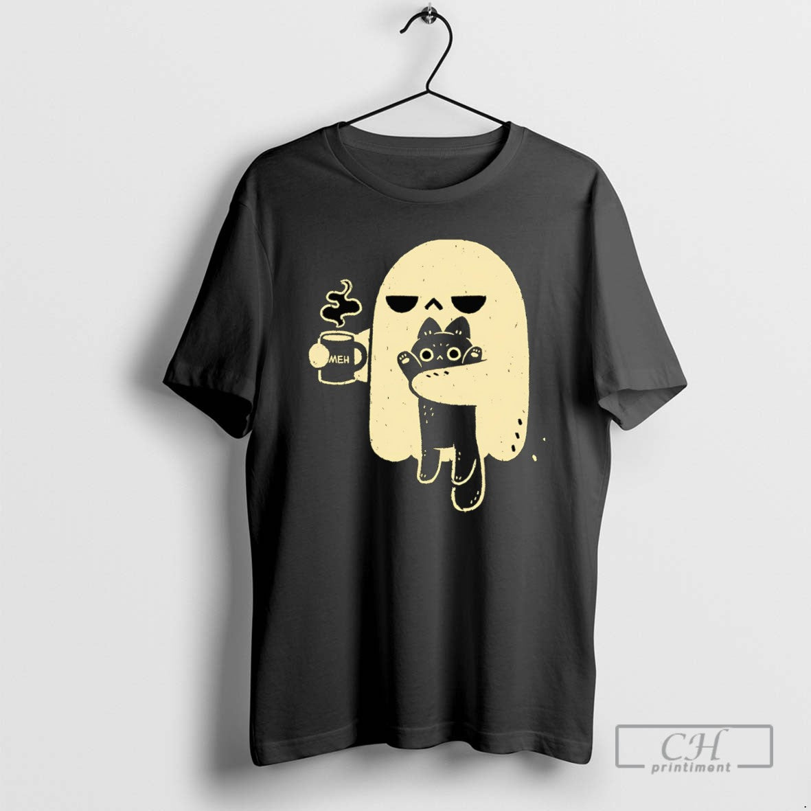 Cute Ghost Holding Cat T-Shirts, Hoodie, Sweatshirt - T-Shirt, Sweatshirt, Hoodie