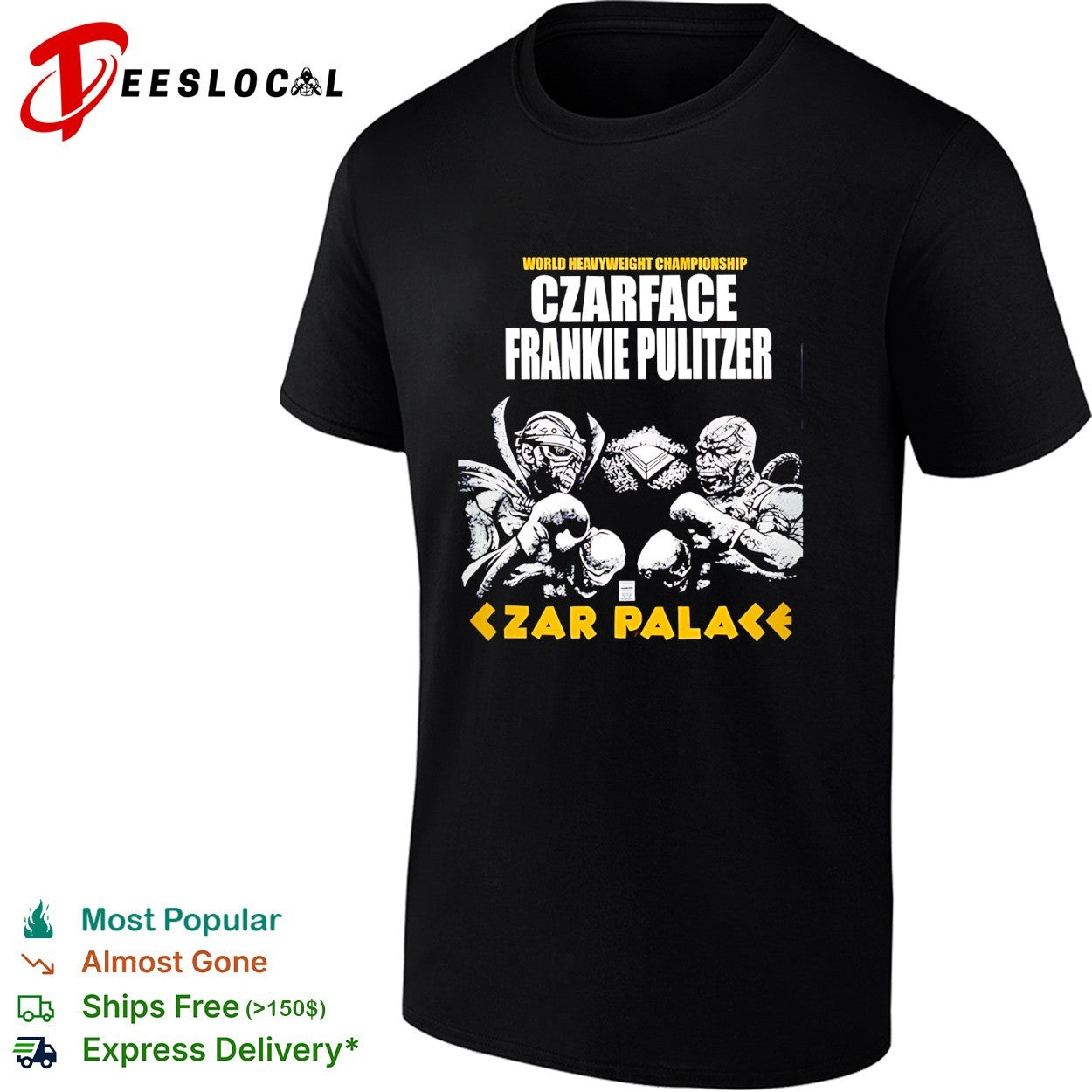 Czarface Frankie Pulitzer world heavyweight championship Czar Palace shirt Unisex T-shirt, Sweatshirt, Hoodie, Long Sleeve Tee - T-Shirt, Sweatshirt, Hoodie