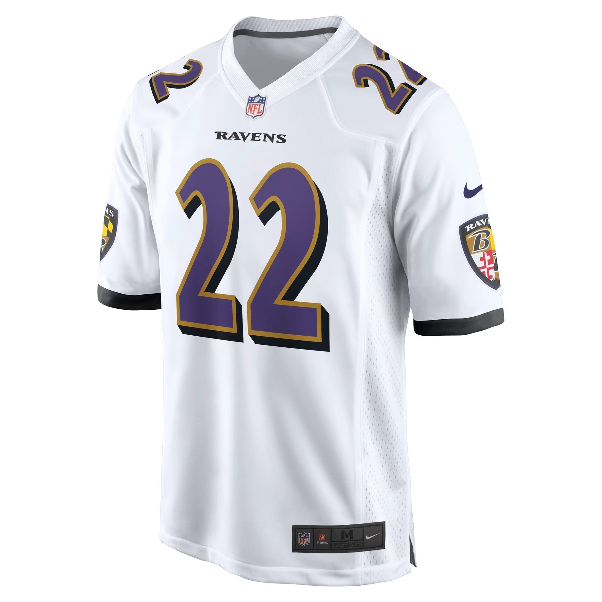 Baltimore Ravens Derrick Henry White White Game Jersey football jersey product view 2