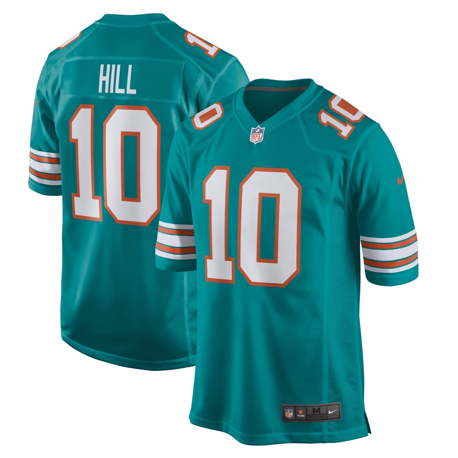 Miami Dolphins Tyreek Hill Aqua Alternate Game Jersey football jersey product view 1