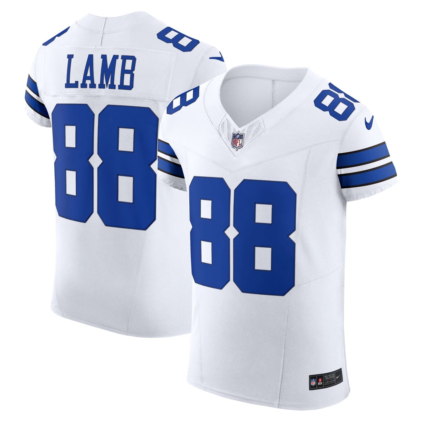Dallas Cowboys CeeDee Lamb White Vapor F.U.S.E. Elite Jersey football jersey product view 1