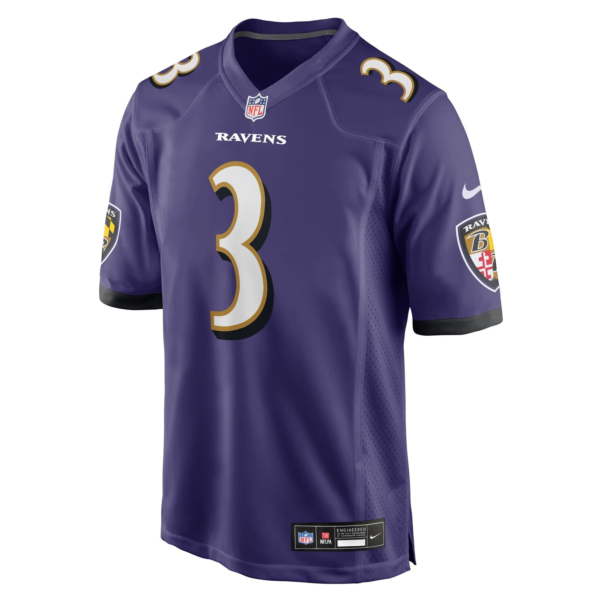 Baltimore Ravens Chidobe Awuzie Purple Team Game Jersey football jersey product view 2