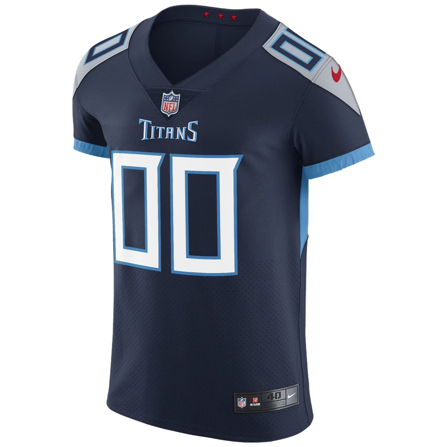 Tennessee Titans Navy Vapor Untouchable Custom Elite Jersey football jersey product view 2