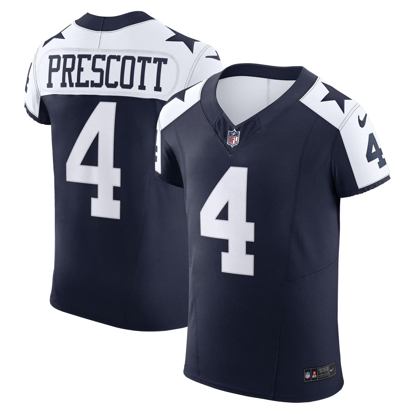 Dallas Cowboys Dak Prescott Navy Alternate Vapor F.U.S.E. Elite Jersey football jersey product view 1