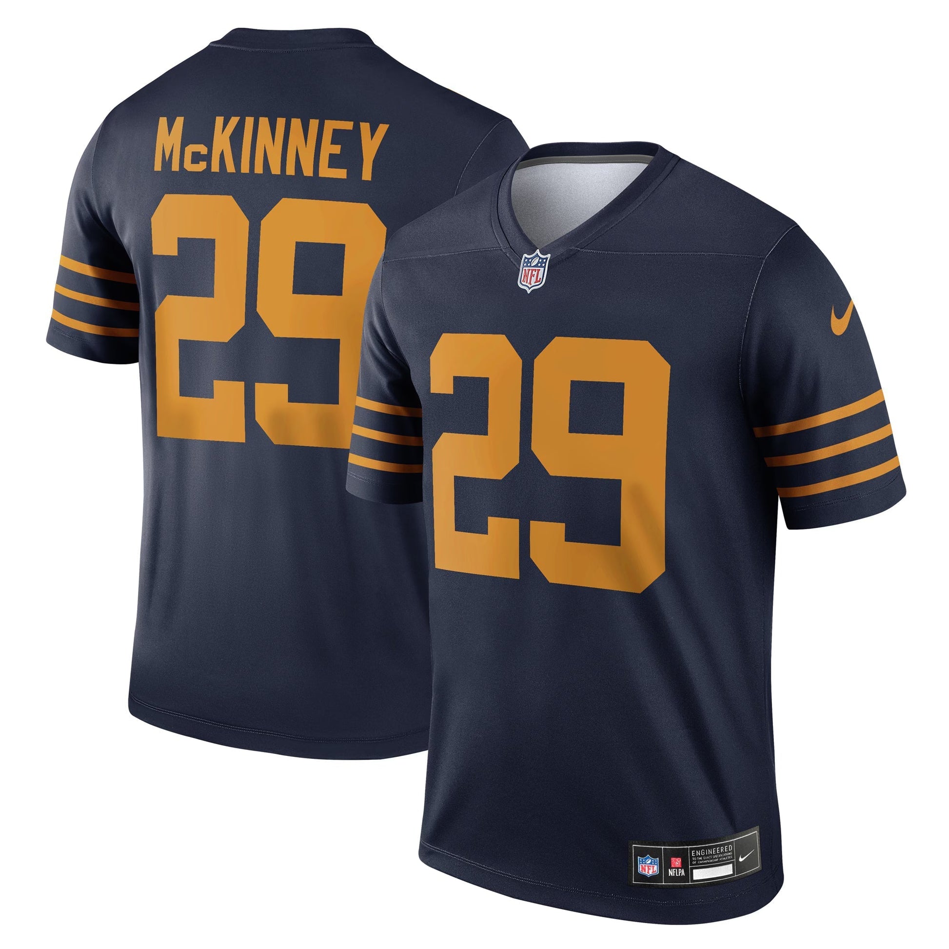 Green Bay Packers Xavier McKinney Navy The 1923 Classic Legend Player Dri-FIT Top football jersey product view 1