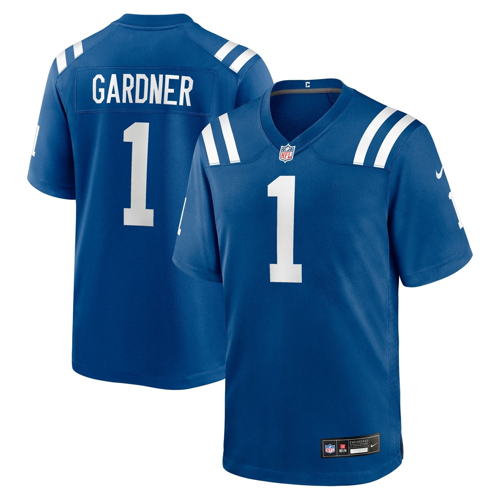Indianapolis Colts Ahmad Sauce Gardner Royal Team Game Jersey football jersey product view 1
