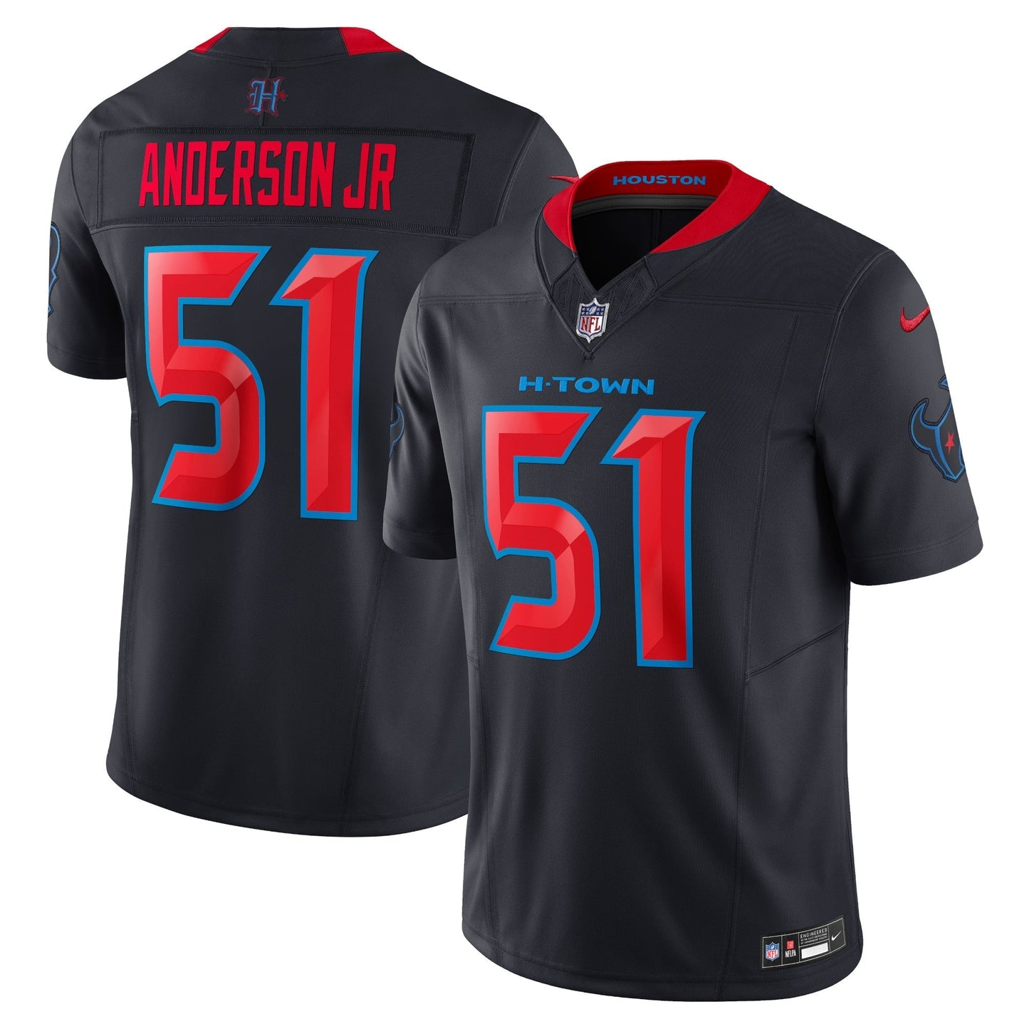 Houston Texans Will Anderson Jr. Navy 2nd Alternate Vapor F.U.S.E. Limited Jersey football jersey product view 1