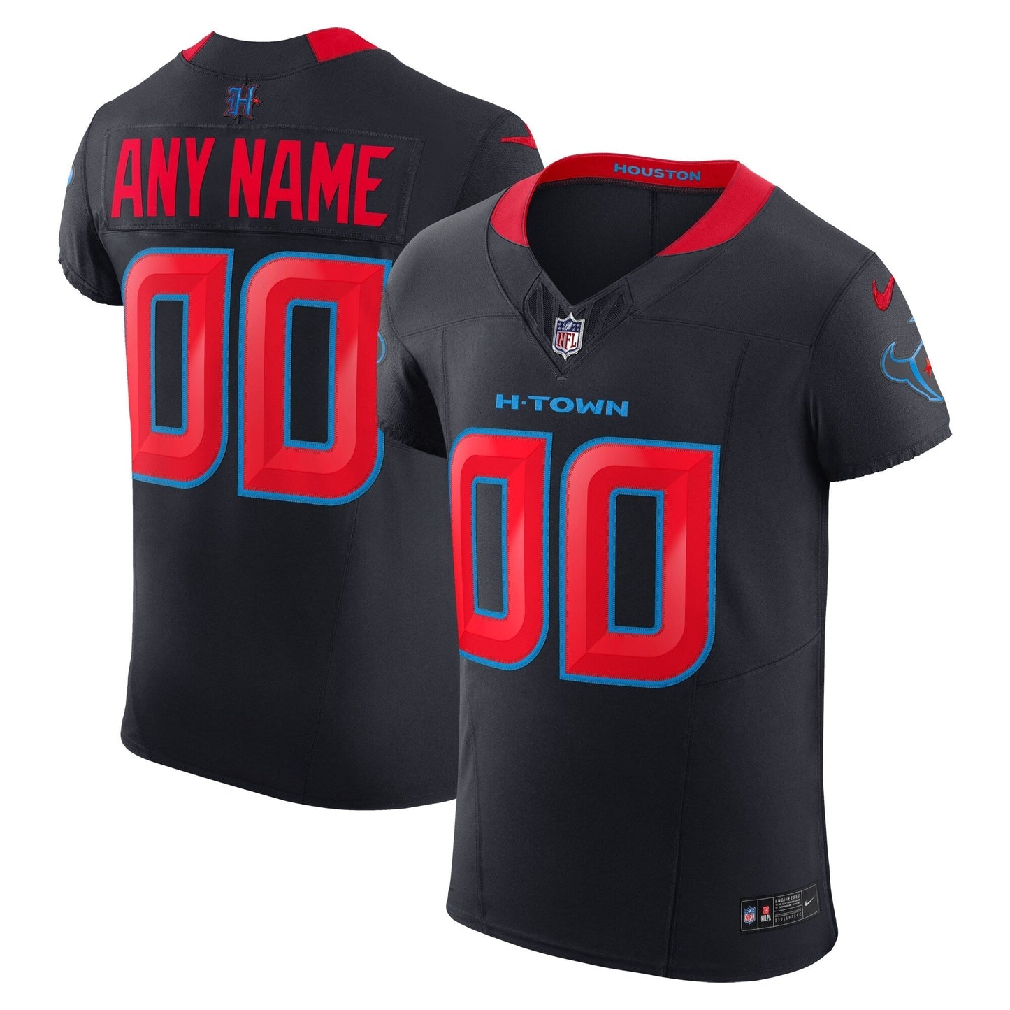Houston Texans Navy Alternate Vapor F.U.S.E. Elite Custom Jersey football jersey product view 1