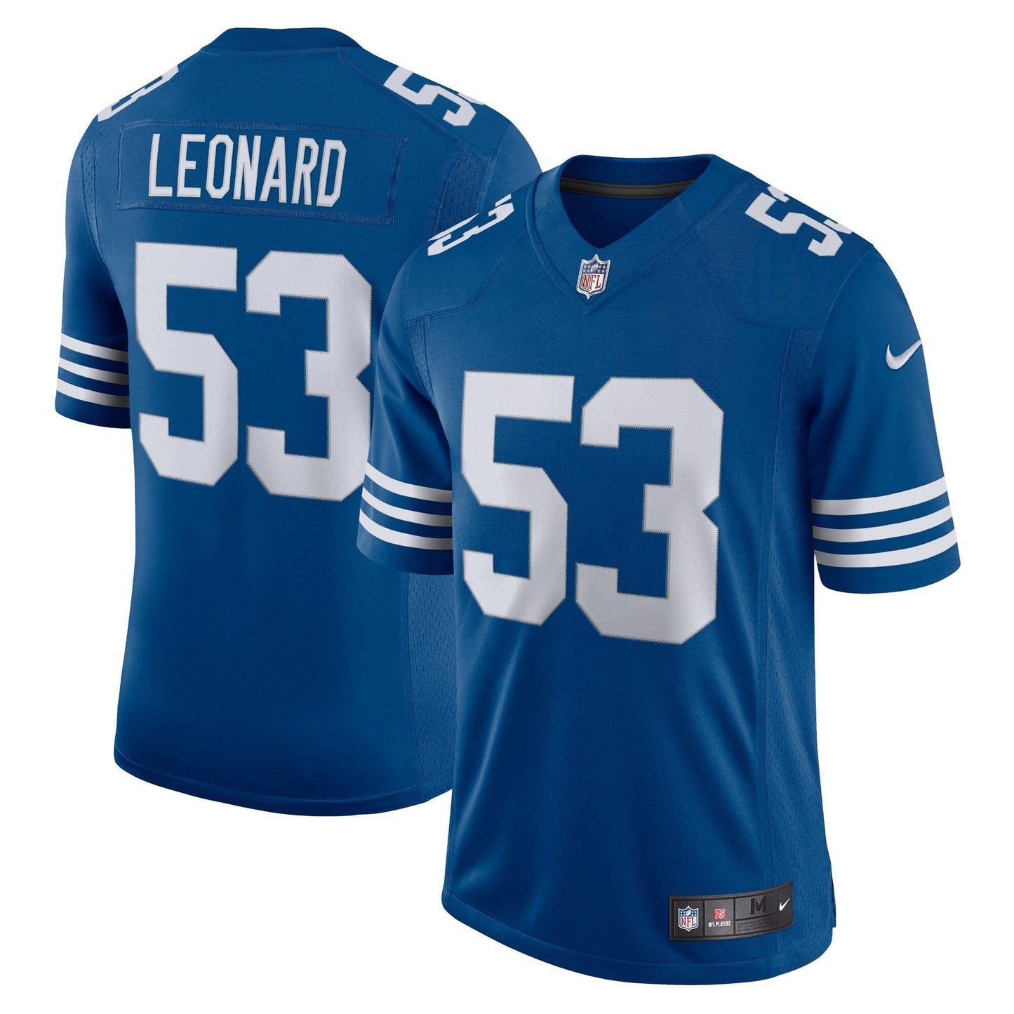 Indianapolis Colts Darius Leonard Royal Alternate Vapor Limited Jersey football jersey product view 1