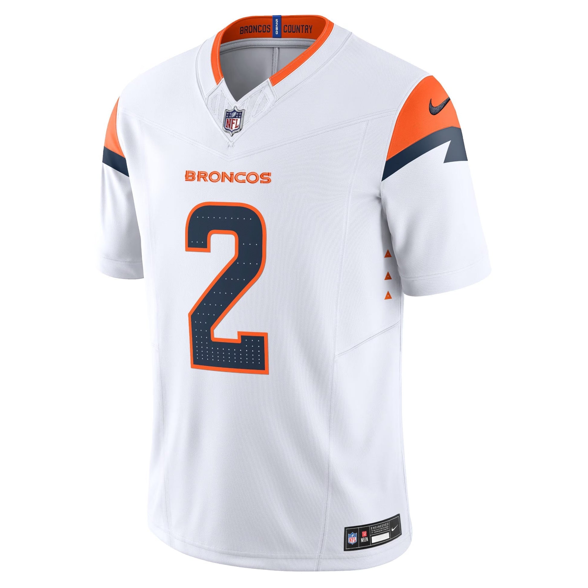 Denver Broncos Patrick Surtain II White Mile High Collection Vapor F.U.S.E. Limited Jersey football jersey product view 1