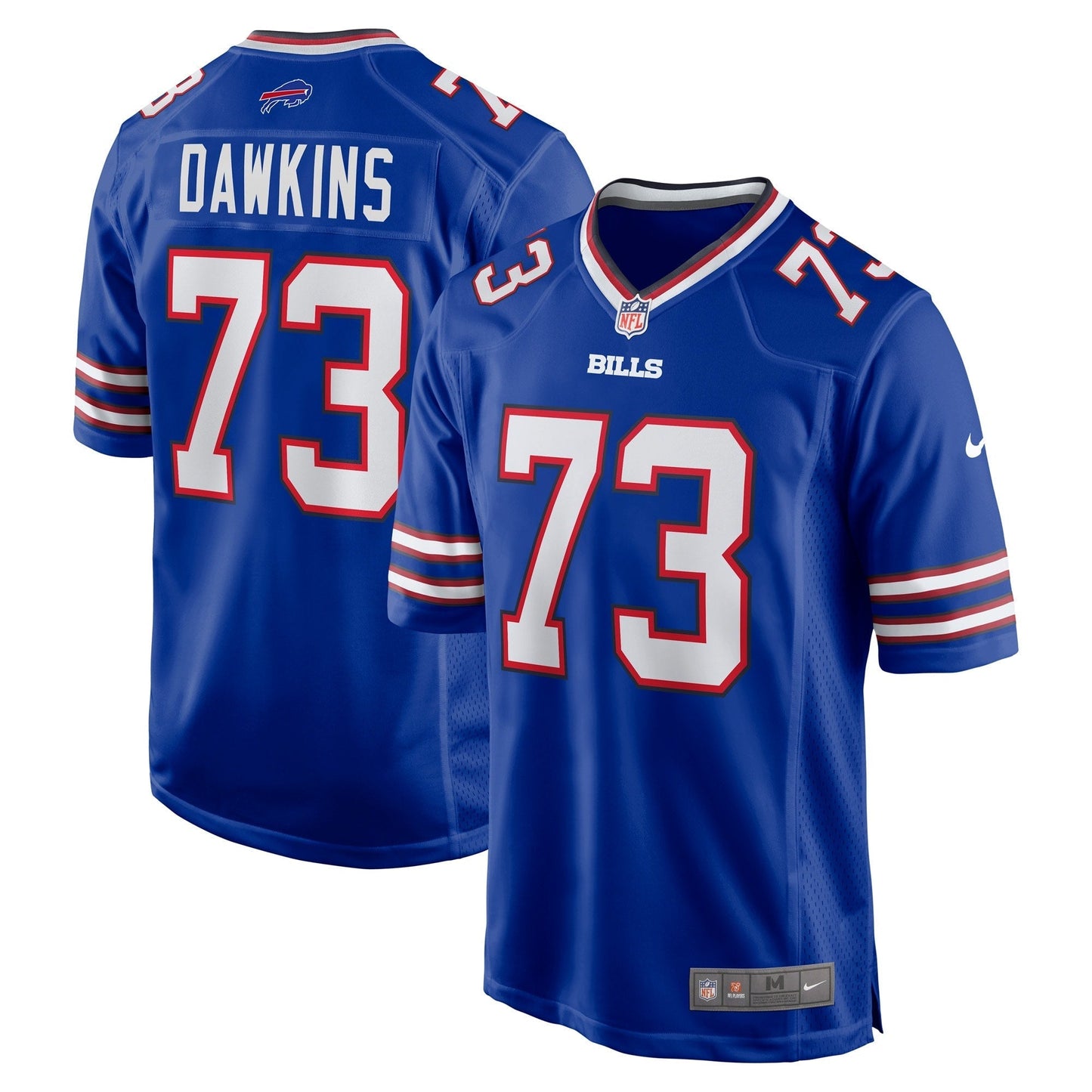 Buffalo Bills Dion Dawkins Royal Game Player Jersey football jersey product view 1