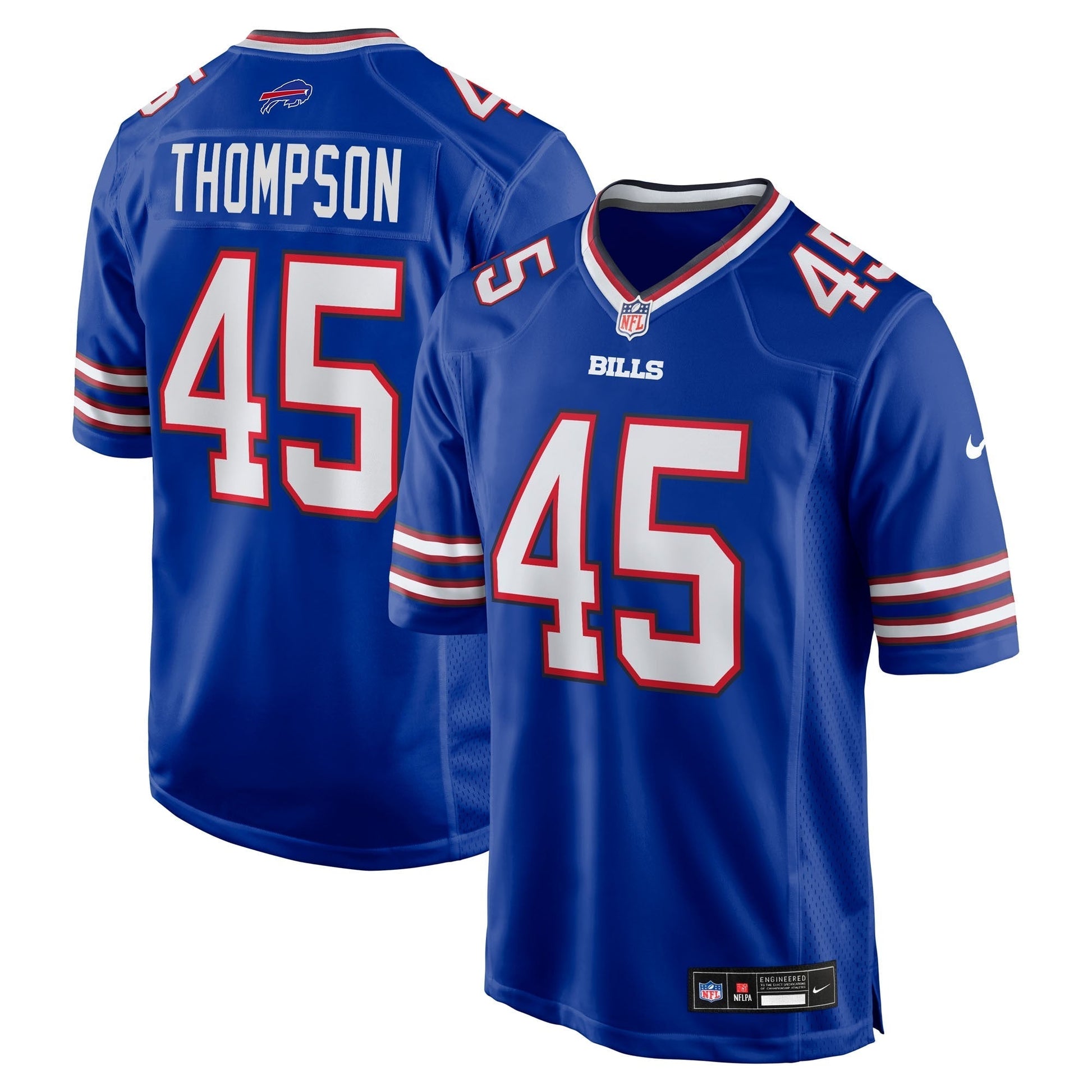 Buffalo Bills Shaq Thompson Royal Team Game Jersey football jersey product view 1