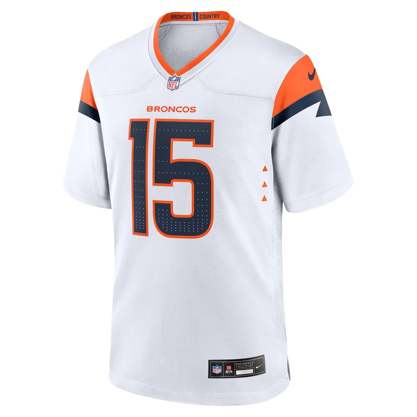 Denver Broncos Nik Bonitto White Game Jersey football jersey product view 1