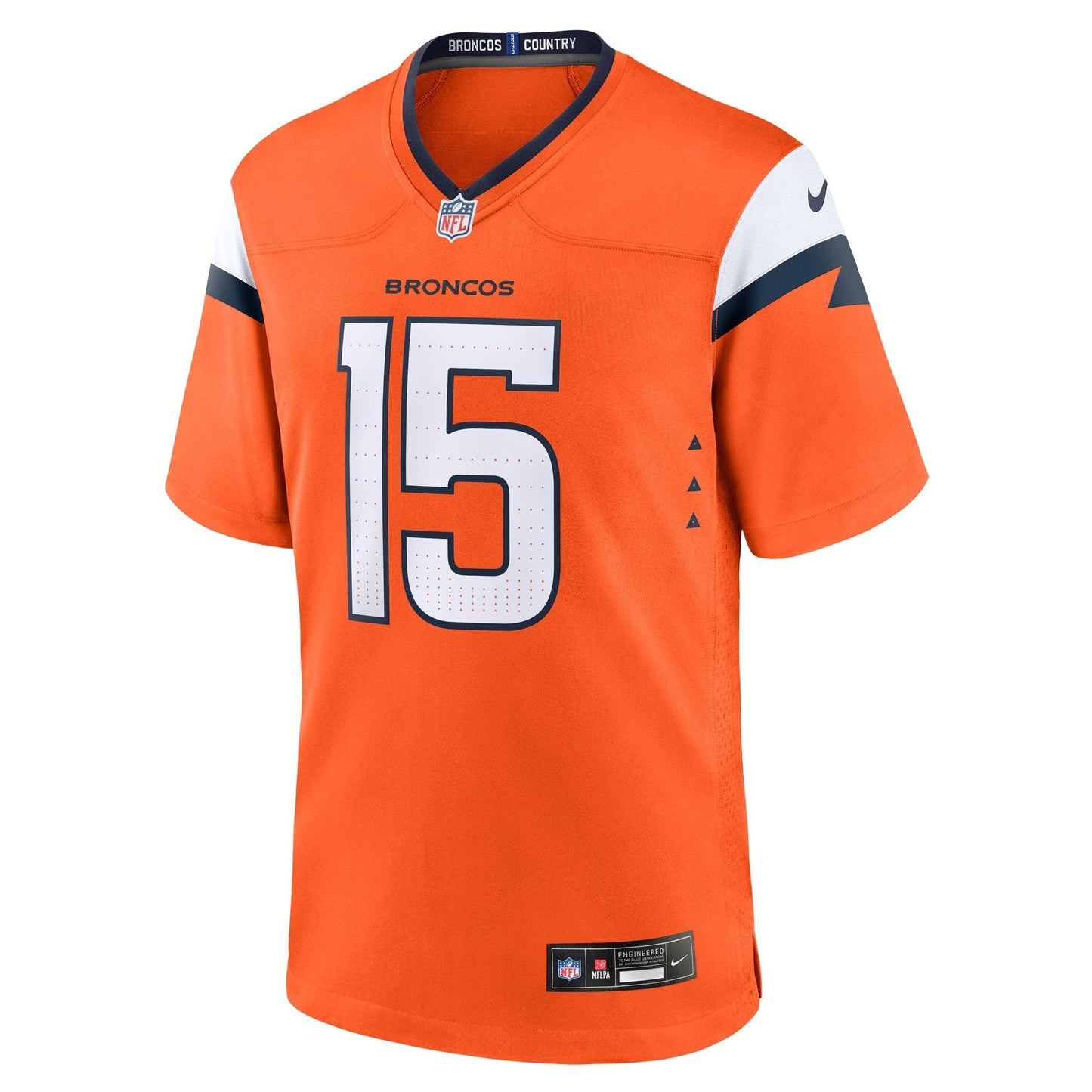 Denver Broncos Nik Bonitto Orange Team Game Jersey football jersey product view 1