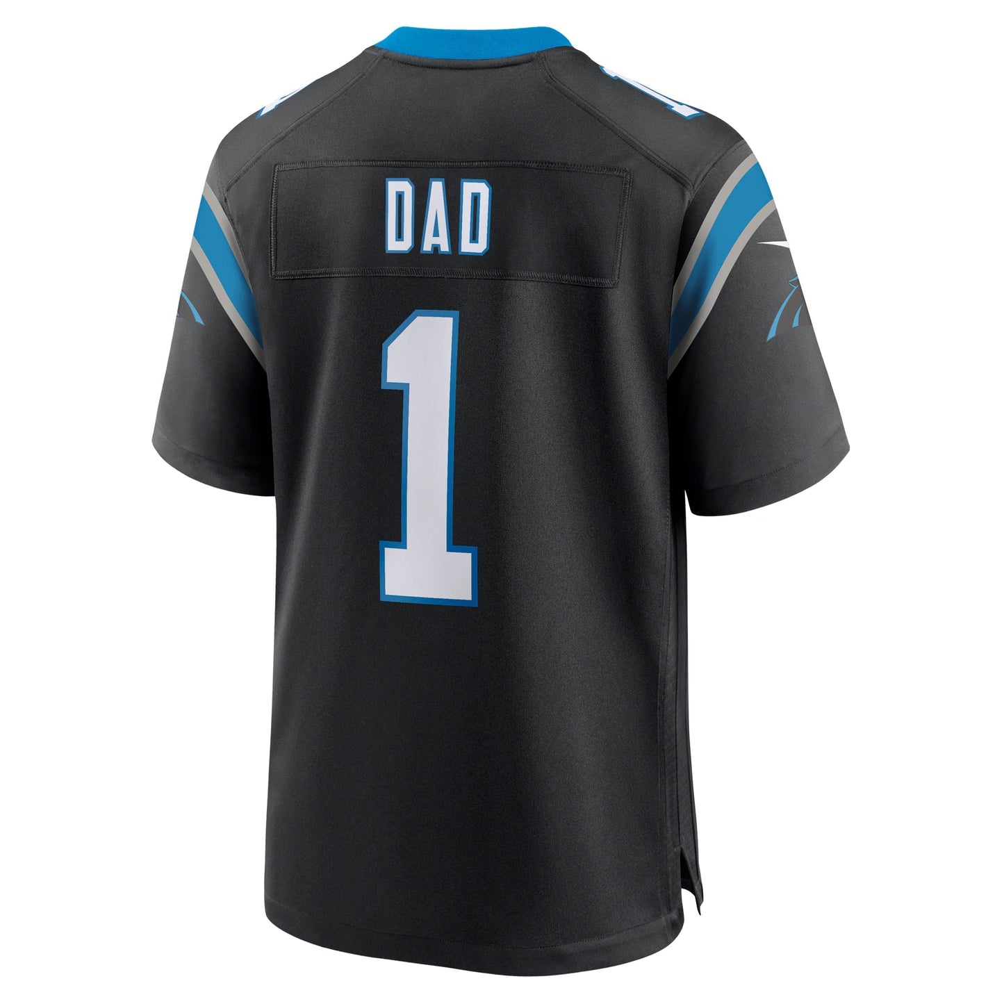 Carolina Panthers Number 1 Dad Black Game Jersey football jersey product view 1