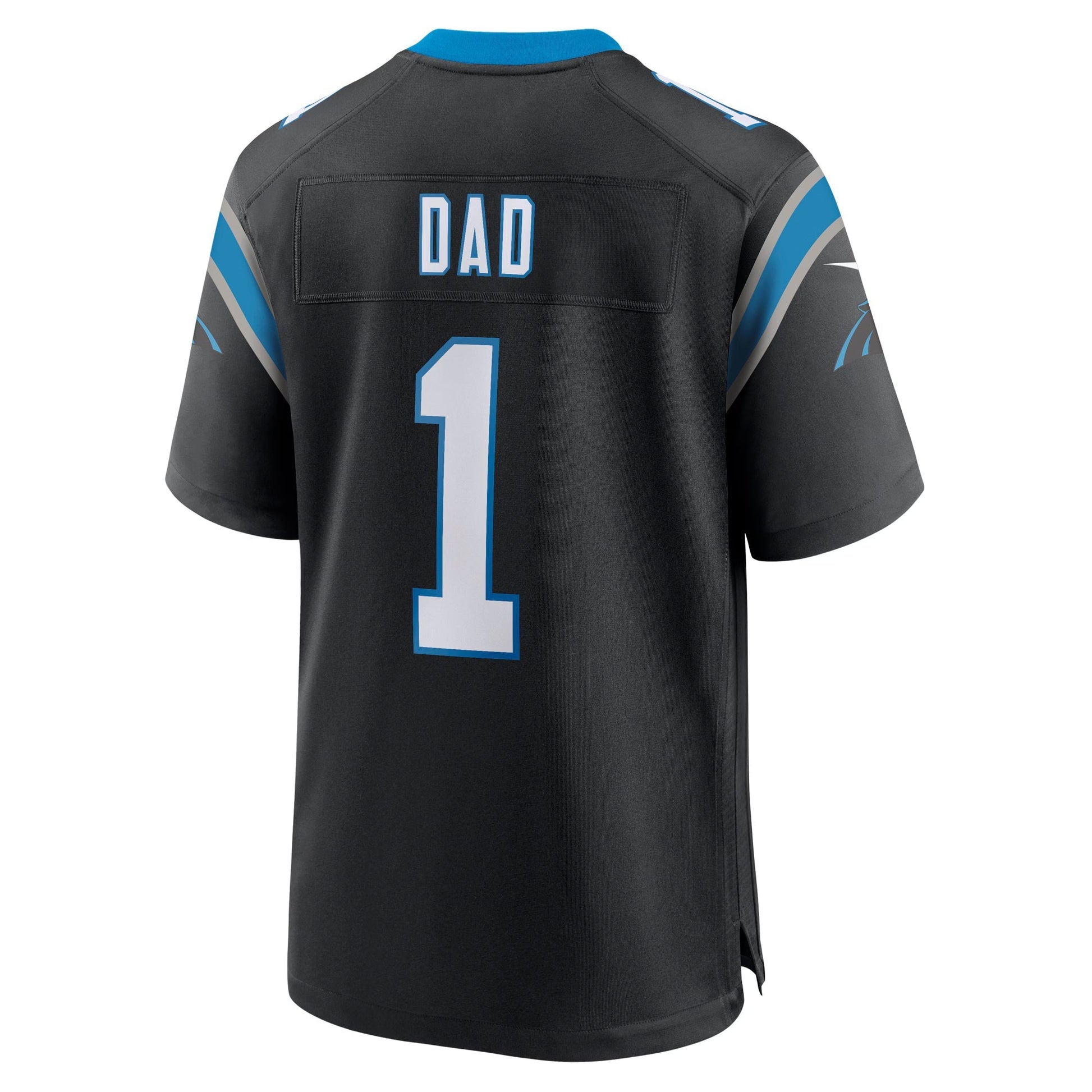 Carolina Panthers Number 1 Dad Black Game Jersey football jersey product view 1