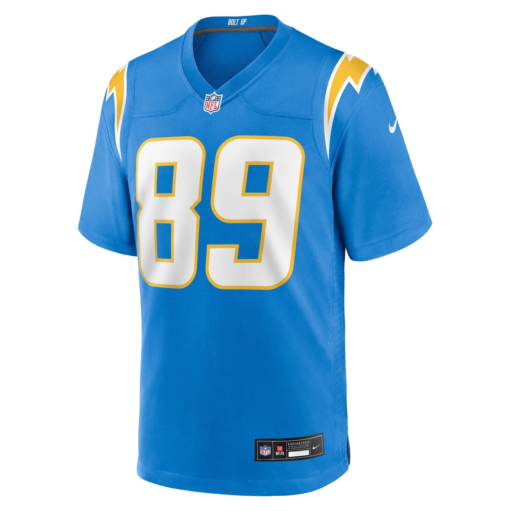 Los Angeles Chargers Will Dissly Powder Blue Team Game Jersey football jersey product view 2