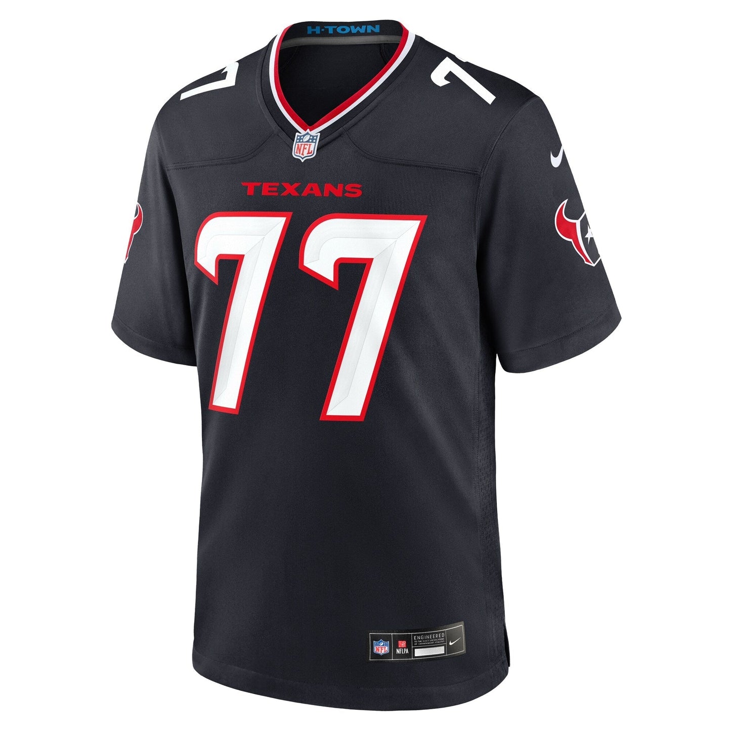 Houston Texans LaDarius Henderson Navy Game Jersey football jersey product view 2