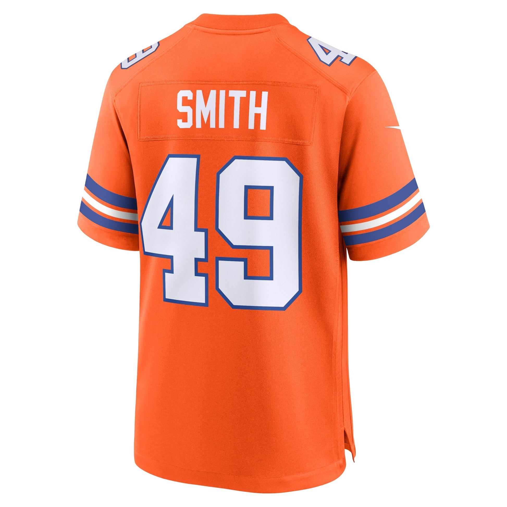 Denver Broncos Dennis Smith Orange Retired Player Alternate Game Jersey football jersey product view 1