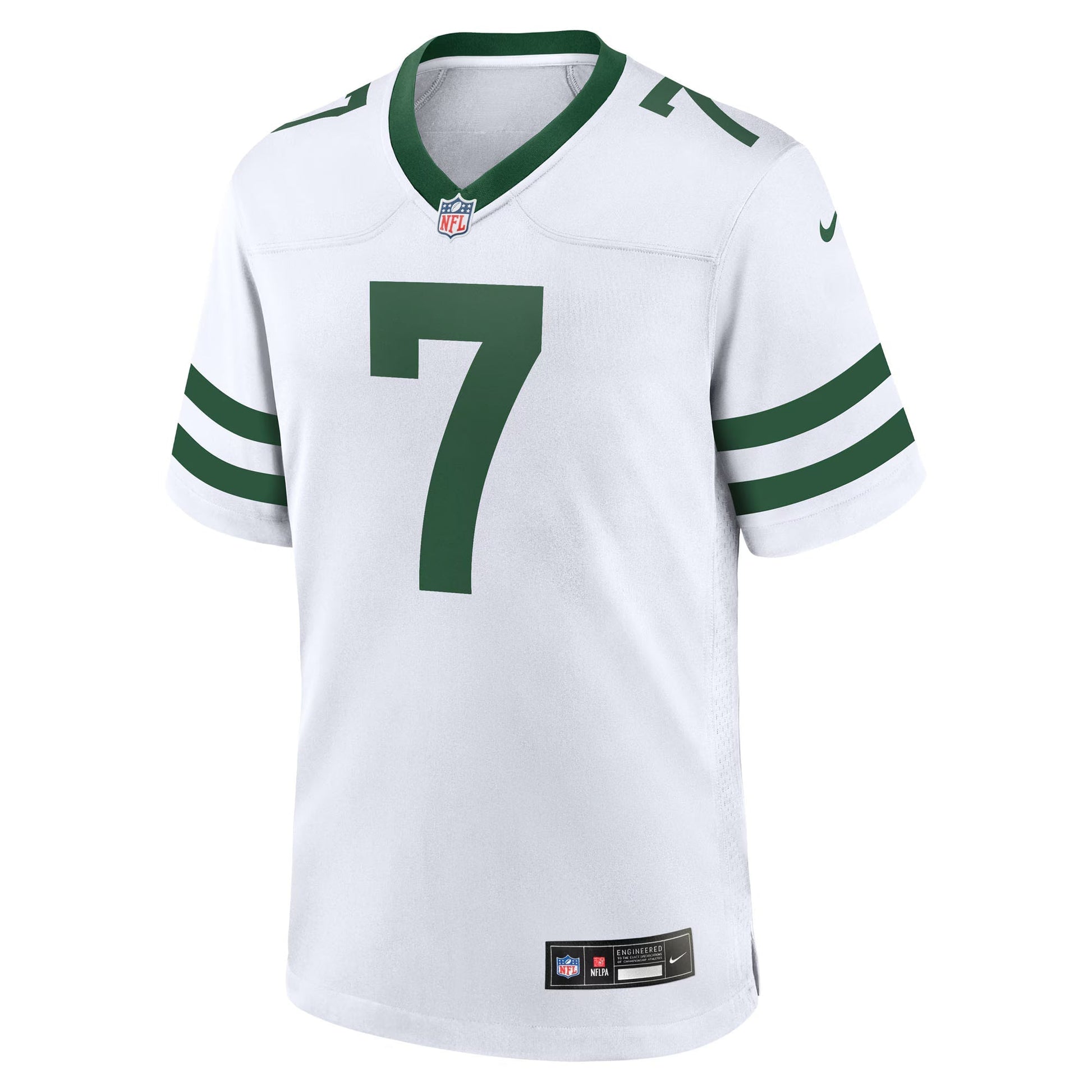 New York Jets Justin Fields Legacy White Game Jersey football jersey product view 1