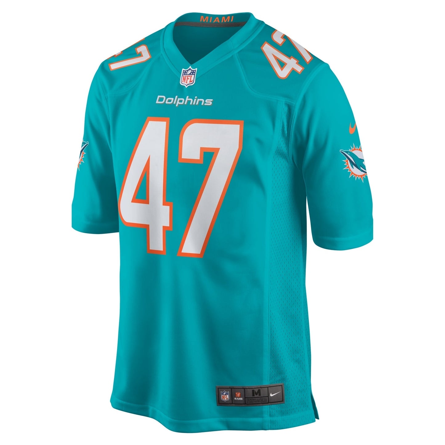 Miami Dolphins Cam Brown Aqua Game Jersey football jersey product view 1