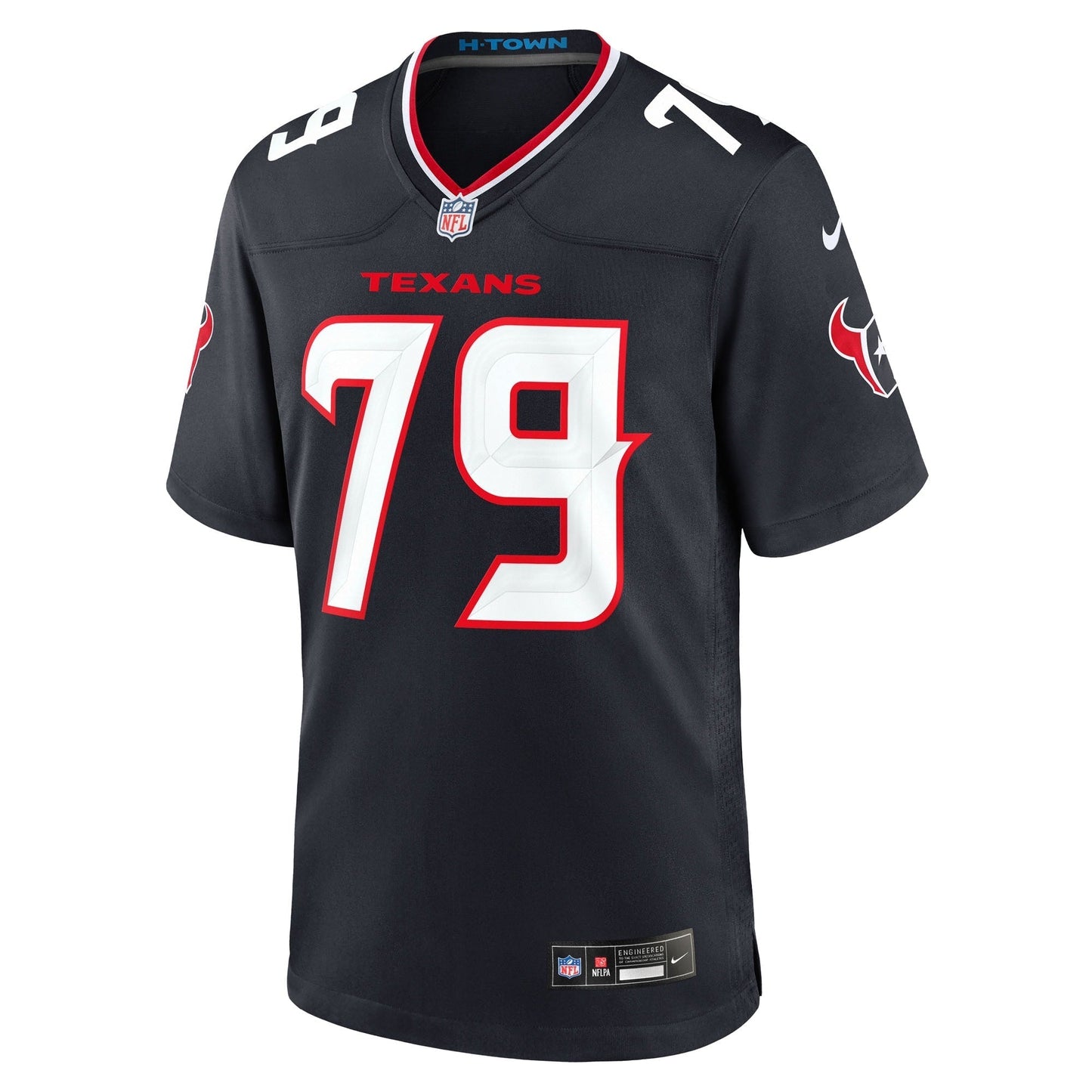 Houston Texans Aireontae Ersery Navy Team Game Jersey football jersey product view 2