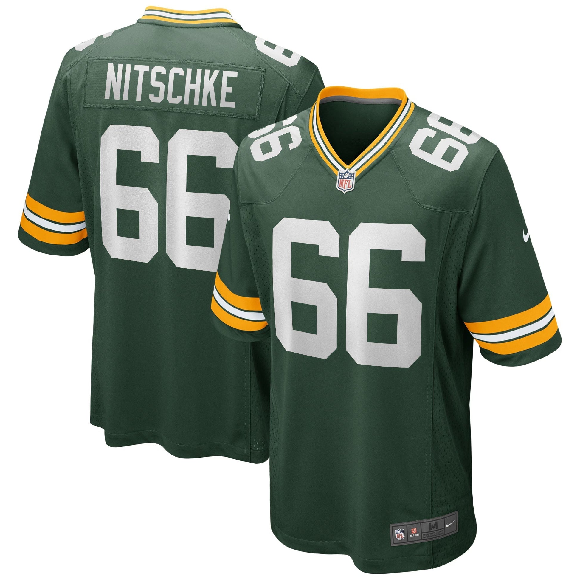 Green Bay Packers Ray Nitschke Green Game Retired Player Jersey football jersey product view 1