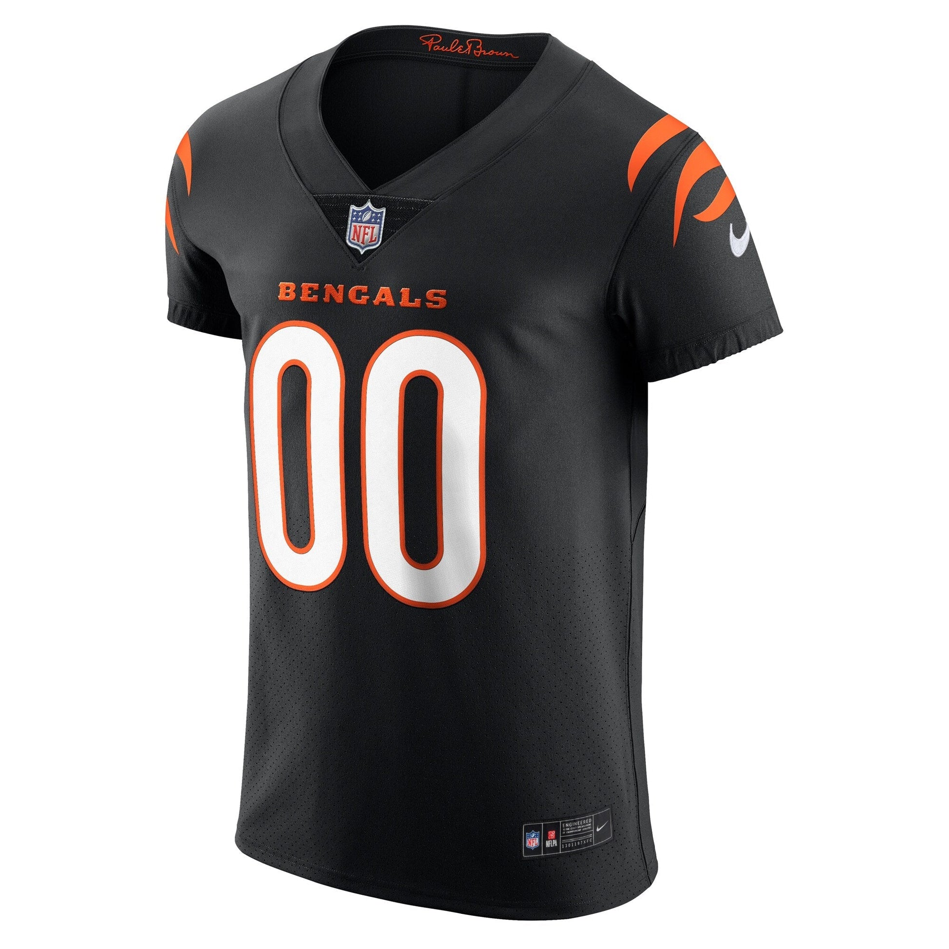 Cincinnati Bengals Black Vapor Elite Custom Jersey football jersey product view 1