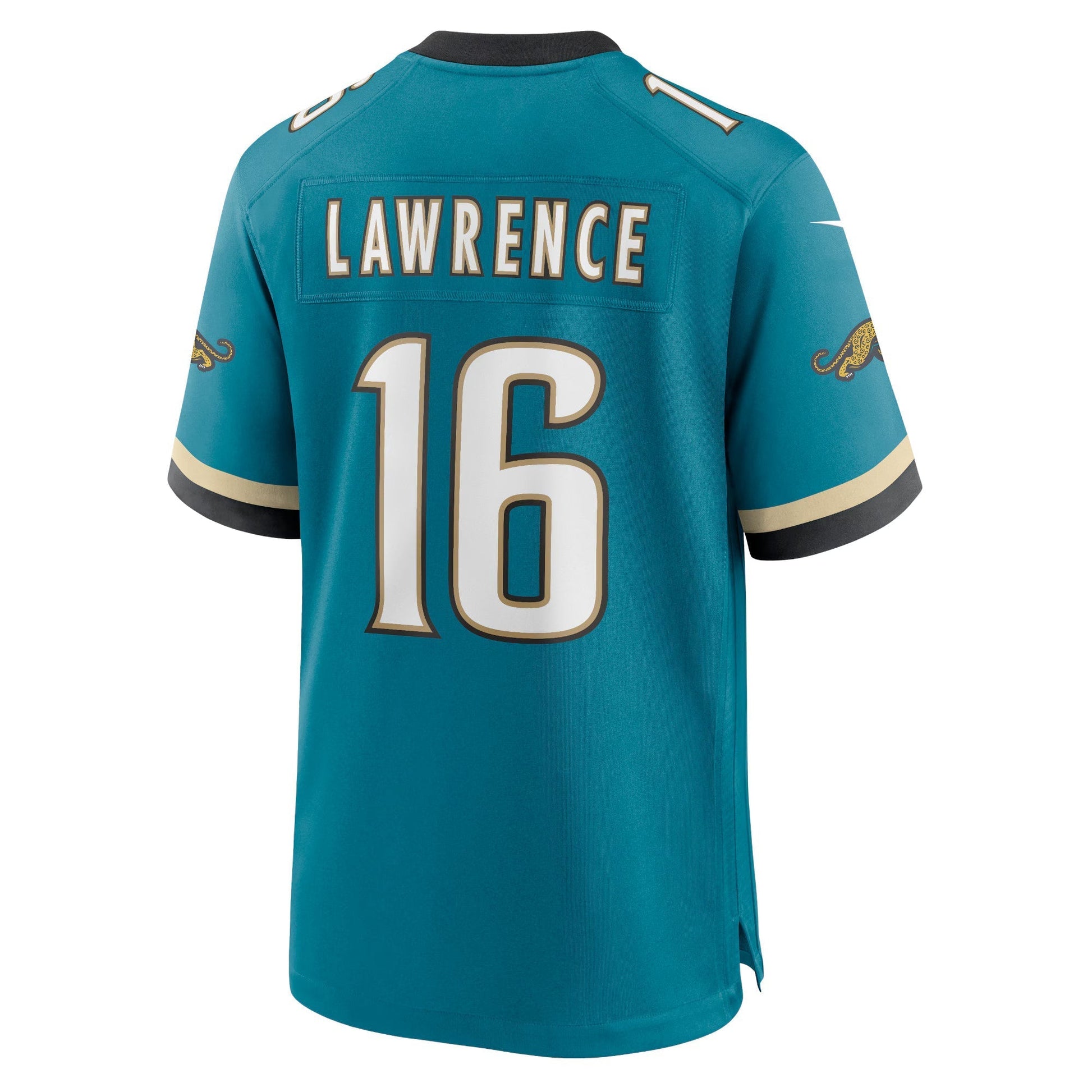 Jacksonville Jaguars Trevor Lawrence Teal Prowler Throwback Player Game Jersey football jersey product view 2