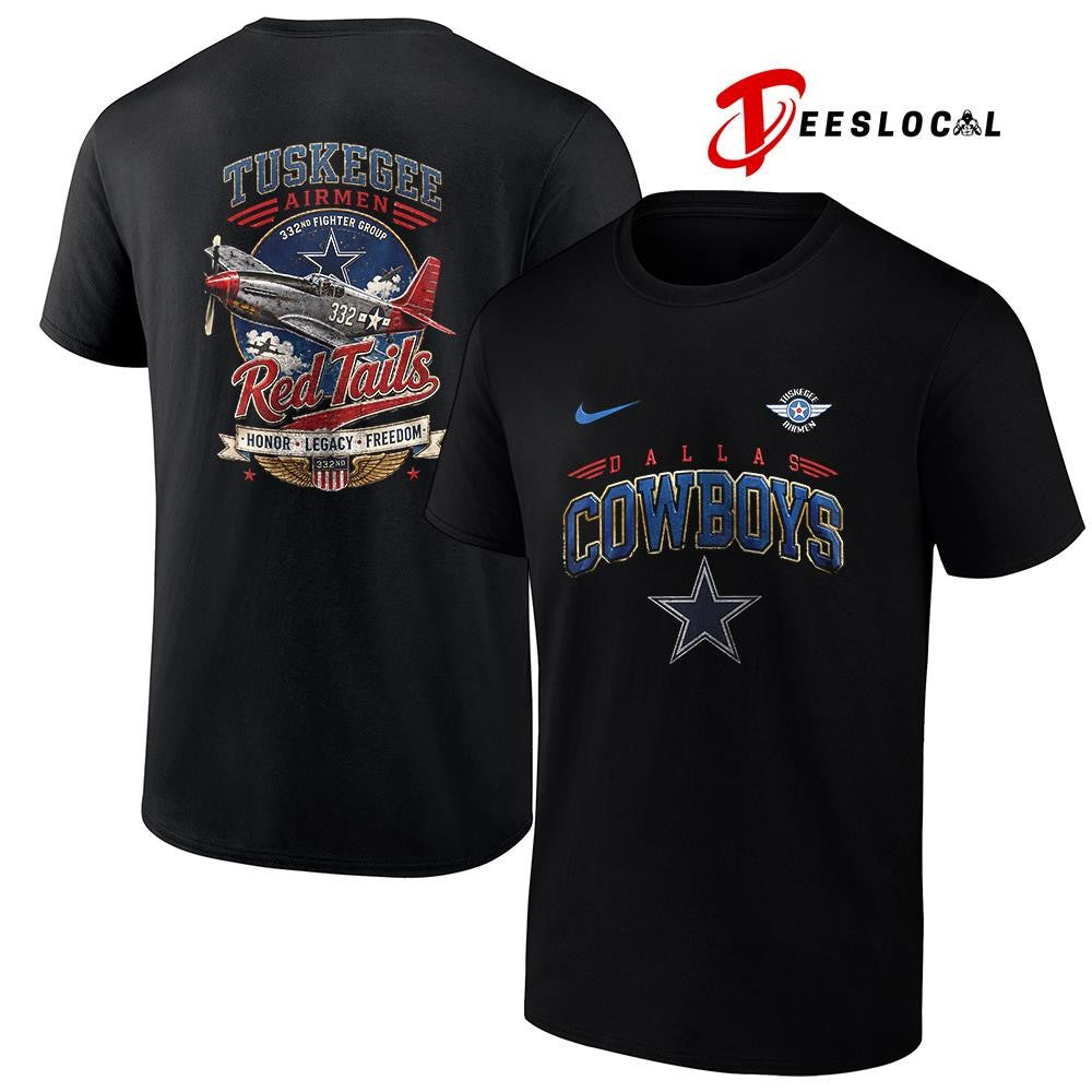 Dallas Cowboys Tuskegee Airmen Red Tails honor legacy freedom shirt Unisex T-shirt, Sweatshirt, Hoodie, Long Sleeve Tee - T-Shirt, Sweatshirt, Hoodie