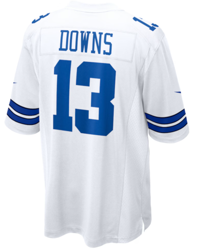 D.Cowboys #13 Caleb Downs White Game Jersey football jersey product view 1