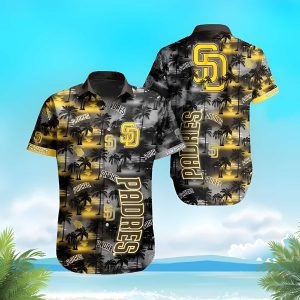 Dark Palm Islands MLB San Diego Padres Hawaiian Shirt Beach Gift Unisex T-shirt, Sweatshirt, Hoodie, Long Sleeve Tee - T-Shirt, Sweatshirt, Hoodie