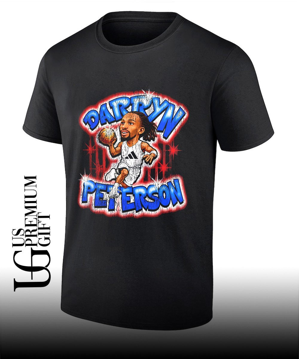 Darryn Peterson Utah Jazz Basketball player high school Prospect Darryn Peterson caricature shirt - T-Shirt, Sweatshirt, Hoodie