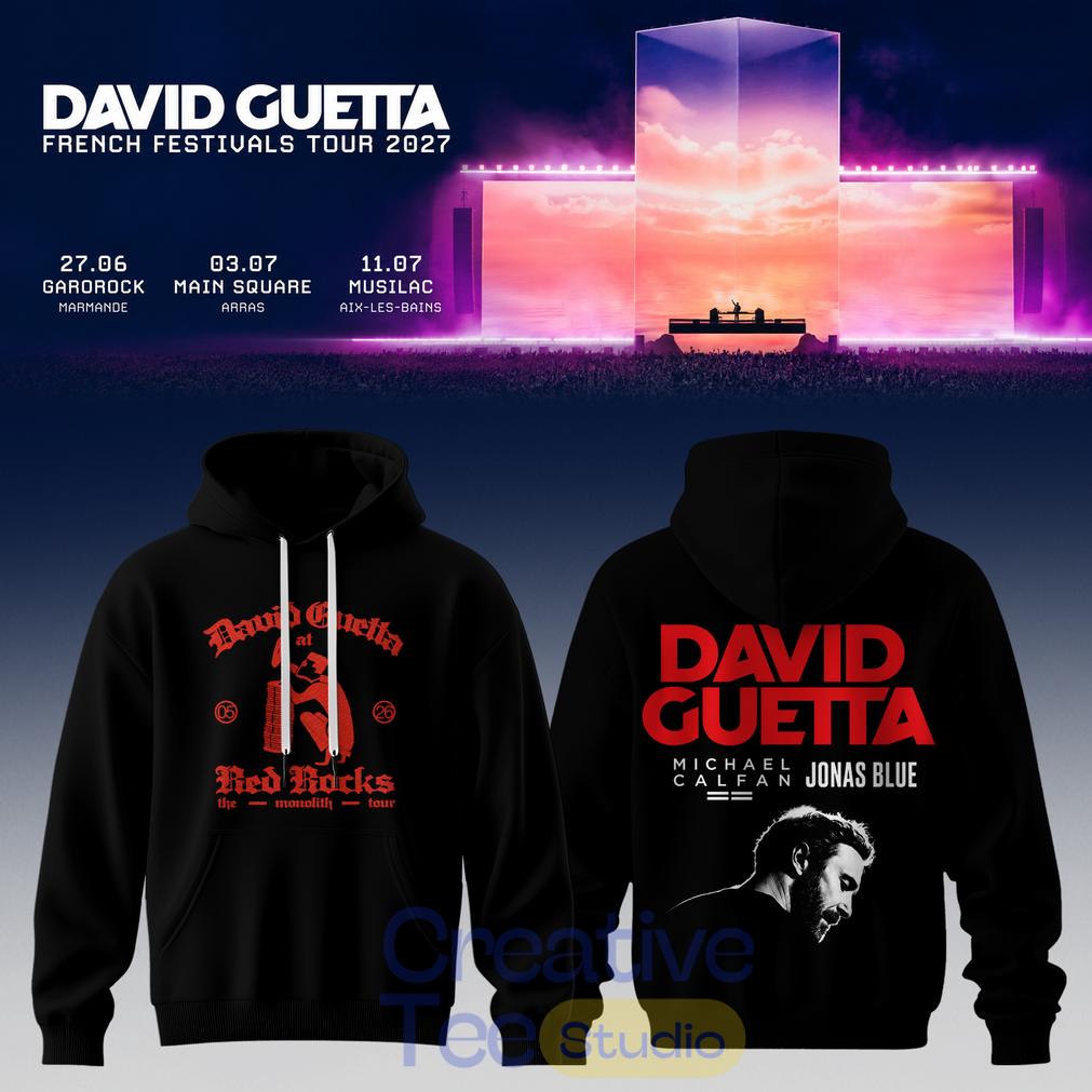 David Guetta  France Tour Hoodie Unisex T-shirt, Sweatshirt, Hoodie, Long Sleeve Tee - T-Shirt, Sweatshirt, Hoodie