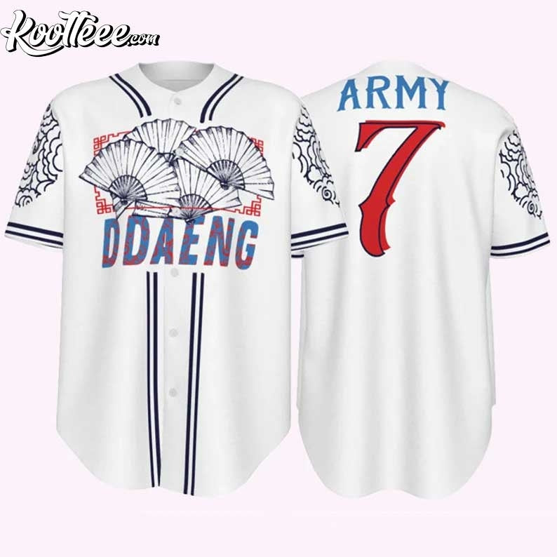Ddaeng Kpop Gift For Army BTS Baseball Jersey Unisex T-shirt, Sweatshirt, Hoodie, Long Sleeve Tee - T-Shirt, Sweatshirt, Hoodie