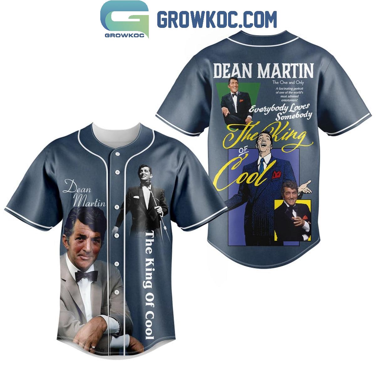 Dean Martin The One And Only The King Of Cool Baseball Jersey Unisex T-shirt, Sweatshirt, Hoodie, Long Sleeve Tee - T-Shirt, Sweatshirt, Hoodie